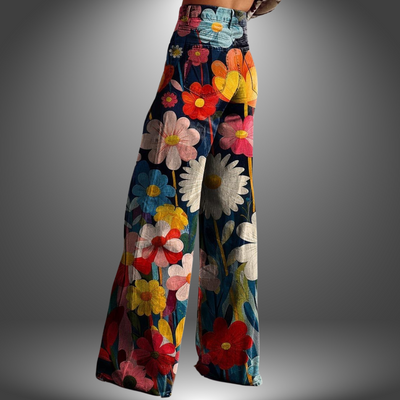 Olivia | Premium Floral Style Trousers
