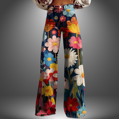 Olivia | Premium Floral Style Trousers