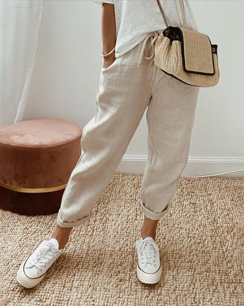 Lucia | Retro Casual Trousers