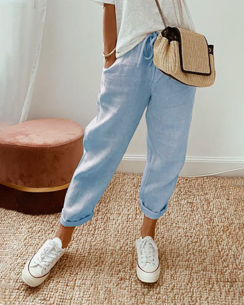 Lucia | Retro Casual Trousers