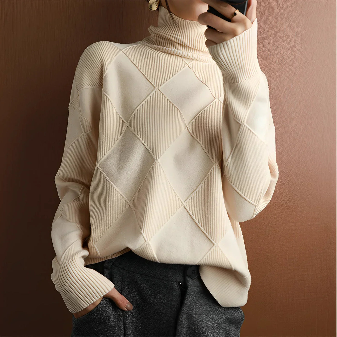 Marcelle | Chunky Roll Neck Jumper
