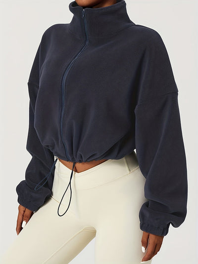 Velexia | Fleece Crop Top