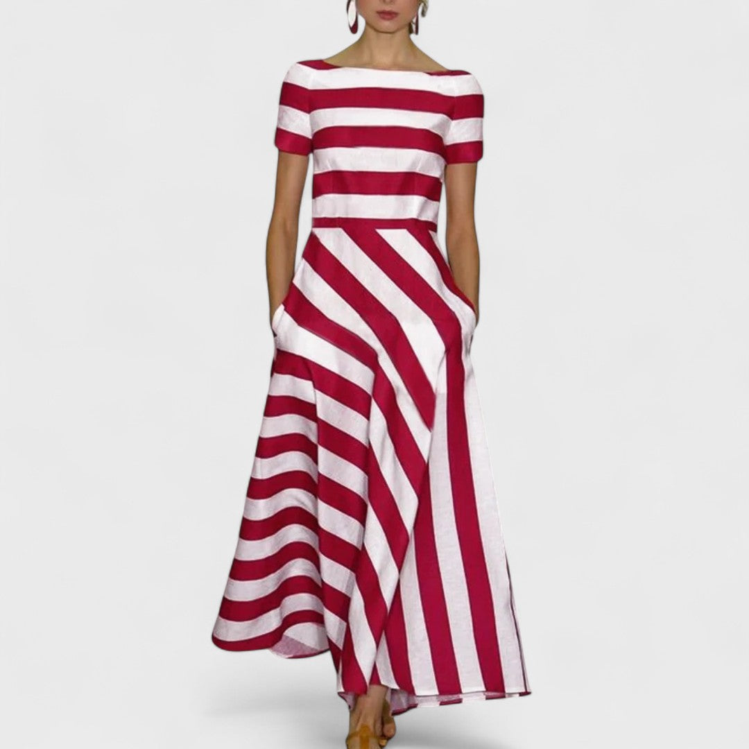 Nicole | Striped Maxi Dress