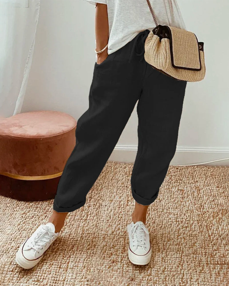 Lucia | Retro Casual Trousers