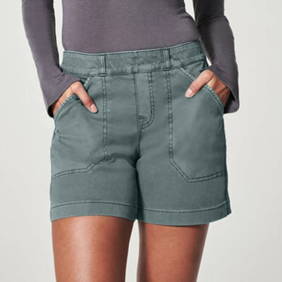 KINSLEY - Stretch Pull-On Denim Shorts