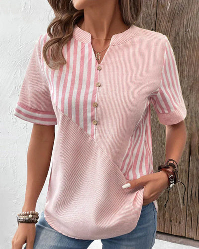 Ava l Elegant Blouse Striped