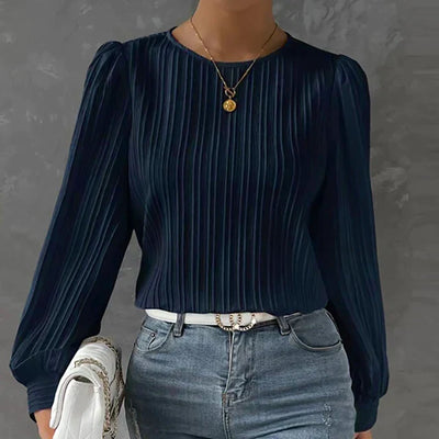 Mira | Elegant Pleated Blouse