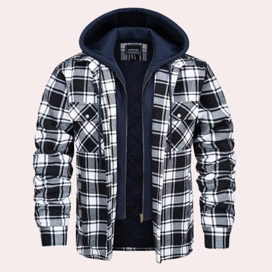 Julian | Men's Check Hoodie