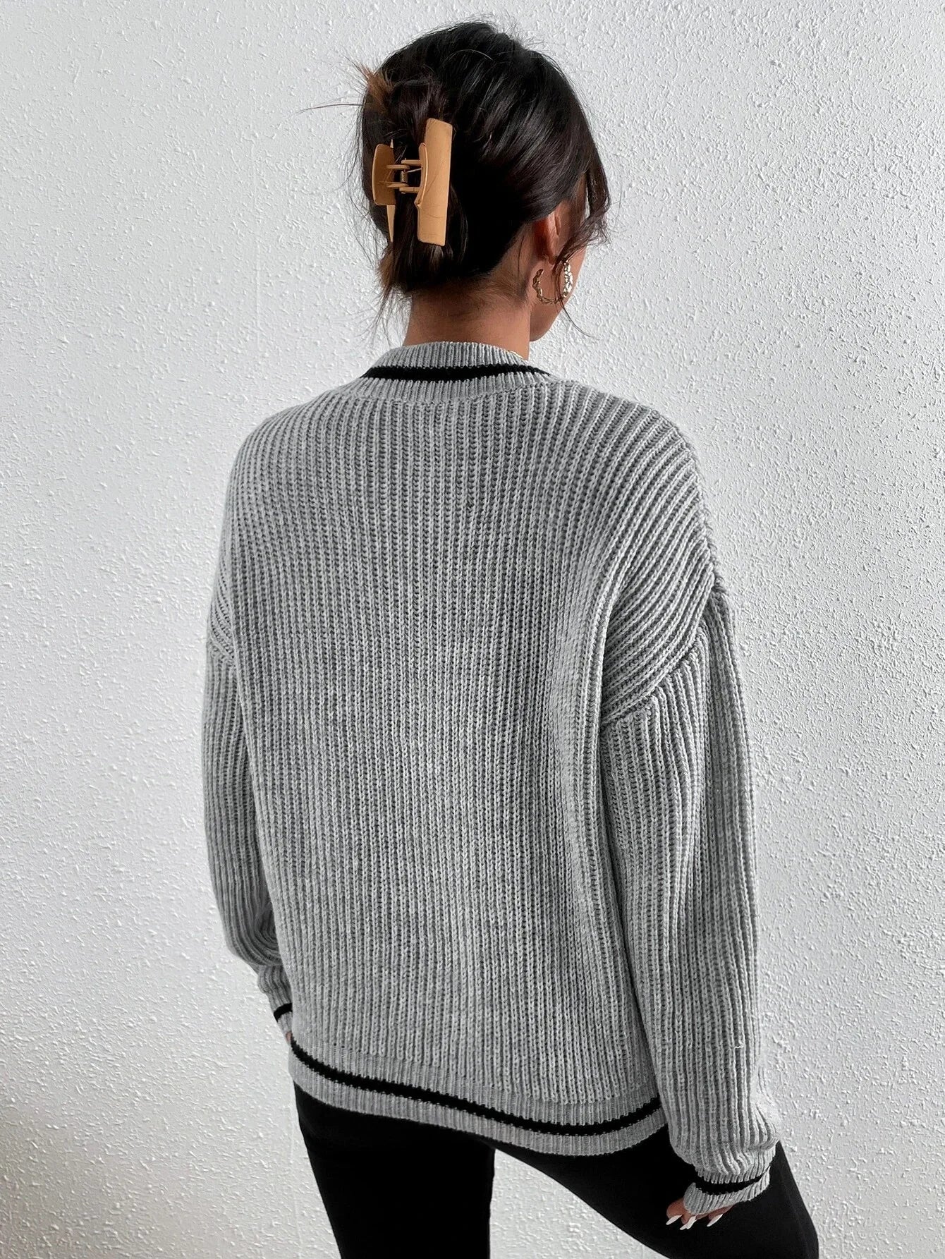 Marina | Striped Waffle Knit Jumper