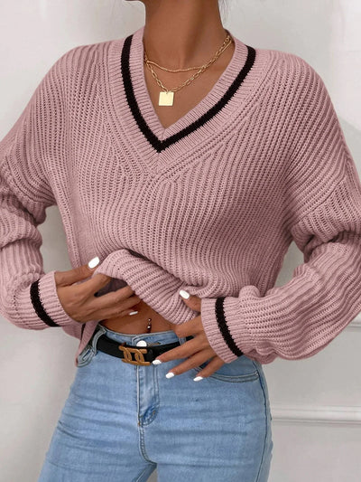 Marina | Striped Waffle Knit Jumper