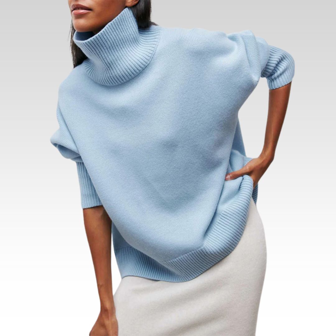 Amelia | Elegant Knitted Roll Neck Jumper
