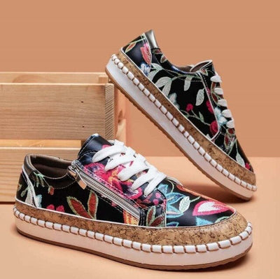 Sol & Sparrow | Orthopaedic Floral Shoes