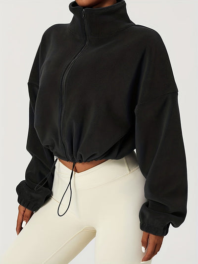 Velexia | Fleece Crop Top