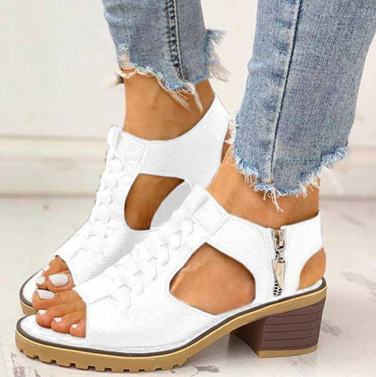 Paula | Low Heel Sandals