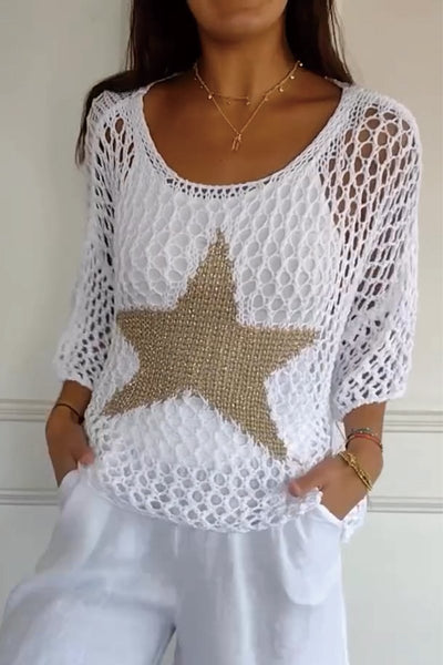 Larissa | Elegant Knitted Sweater with Star